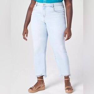👖✨ Signature Fit Straight Ankle Jeans – Plus Size 24L ✨👖
